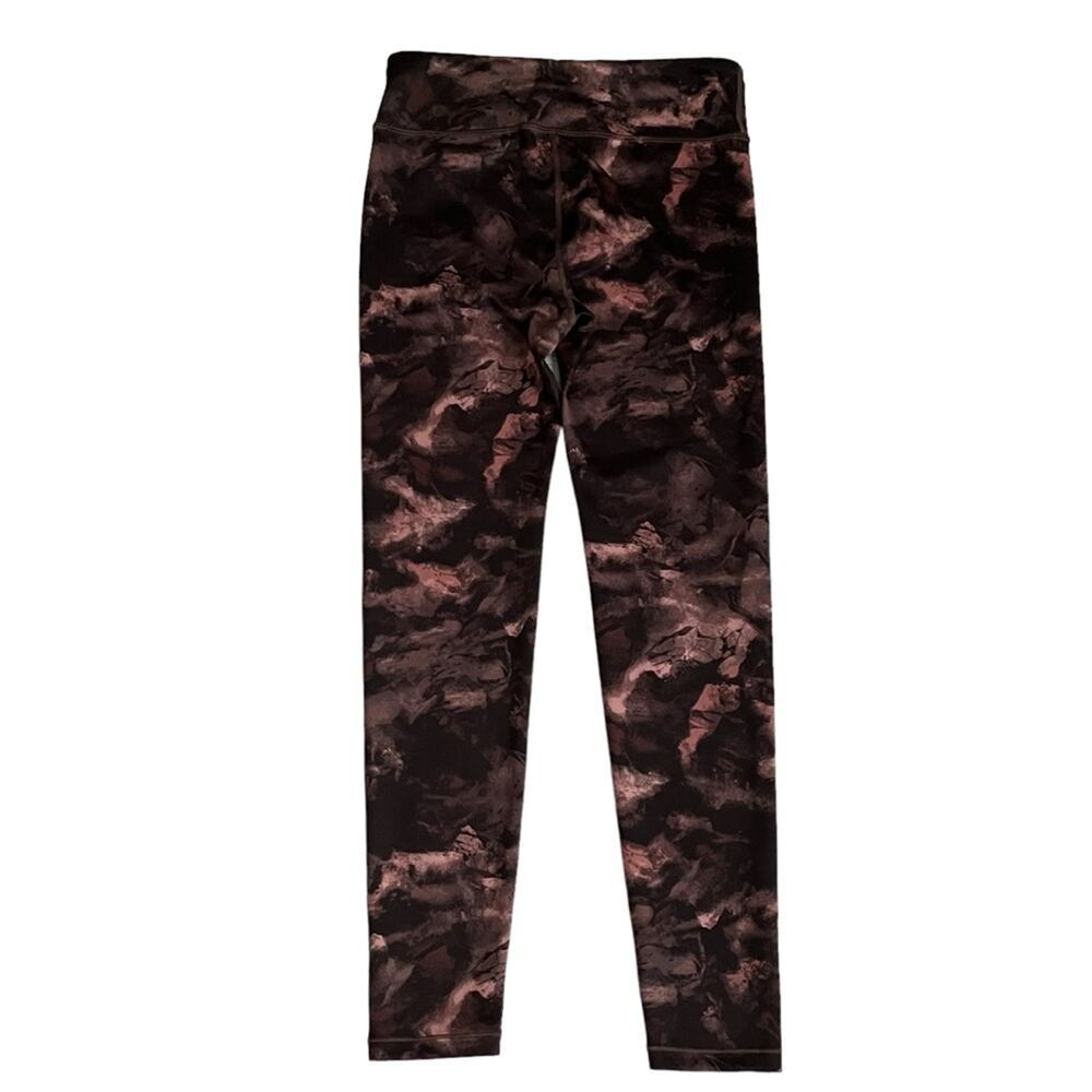 Athleta Girls Printed Chit Chat Tight Size XXL/16 Brown Leggings High Rise - Picture 5 of 5